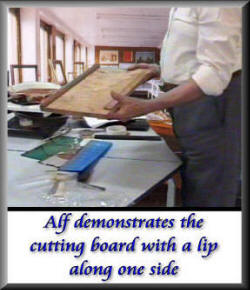 Alf and cutting board