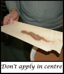 Don't apply in centre