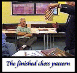 Finished chess pattern